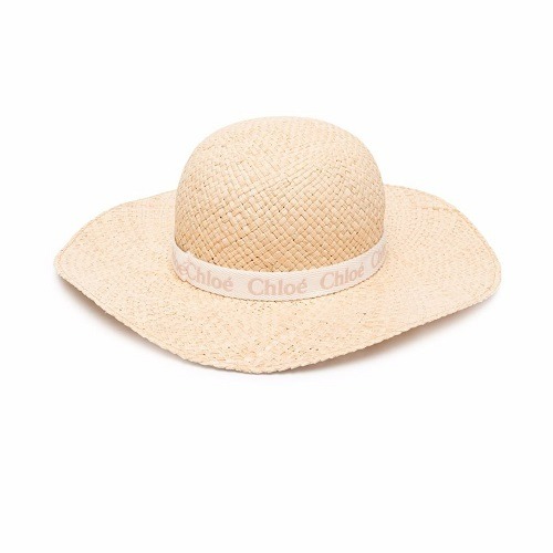 22SS Chloé Girls Beige Straw Hat