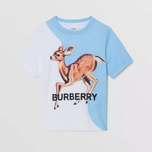 22SS BURBERRY 디어 모티프 코튼 티셔츠