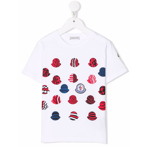 22SS Moncler Enfant 로고 프린트 티셔츠 (스크래치 상품)